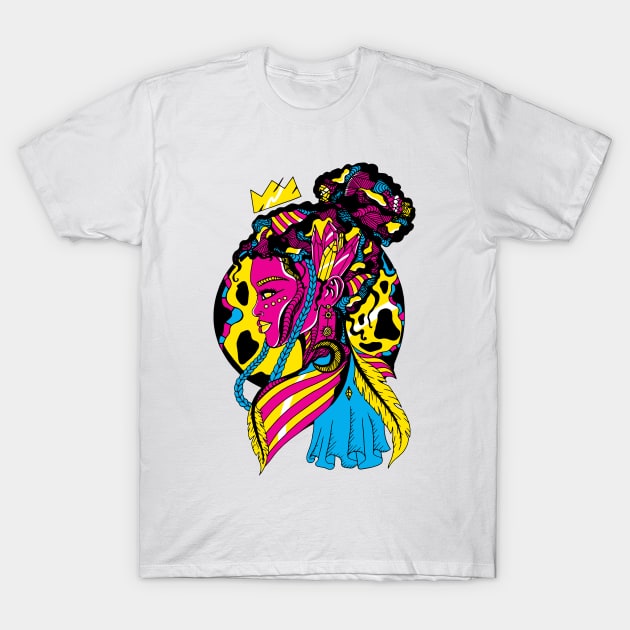 CMYK Beauty Queen T-Shirt by kenallouis